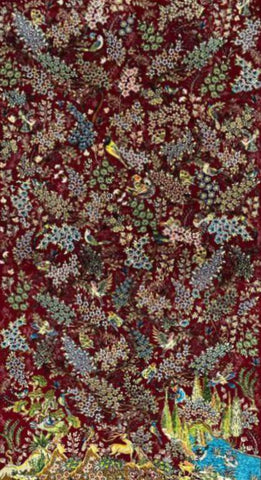Silk Effect Natural Silk Fringe Rug (1m x 1.5m)