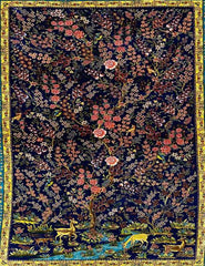 Silk Effect Natural Silk Fringe Rug (1m x 1.5m)