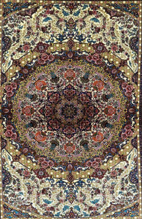 Persian Qum Handmade Silk Rug - 100 cm x 150 cm