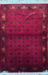 Baluch Hand-Knotted Wool Rug 100 cm x 150 cm (4.9 x 3.2 ft)
