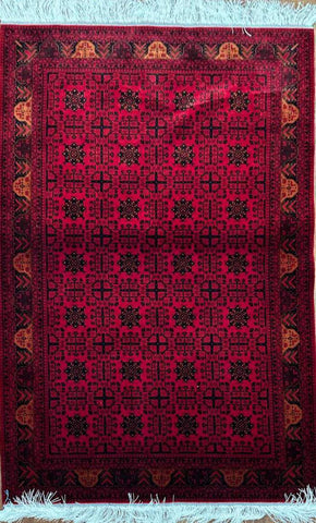 Baluch Hand-Knotted Wool Rug 100 cm x 150 cm (4.9 x 3.2 ft)