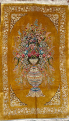 ilk Effect Natural Silk Fringe Rug 255 cm x 155 cm