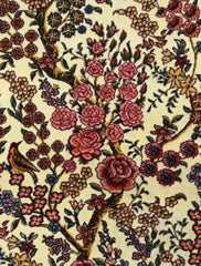 Silk Effect Natural Silk Fringe Rug (1m x 1.5m)