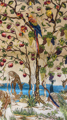 Silk Effect Natural Silk Fringe Rug (1m x 1.5m)