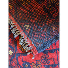 60 x 42 cm Afghan Khan Tribal Red Small Rug - Rugmaster