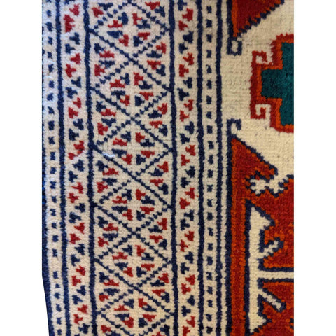 61 x 88 cm Turkaman Tribal Beige Small Rug - Rugoutlet