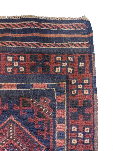 63 x 251 cm Afghan Mushwani Tribal Red Rug - Rugoutlet