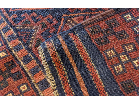 63 x 251 cm Afghan Mushwani Tribal Red Rug - Rugoutlet