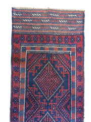 63 x 254 cm Afghan Mushwani Tribal Orange Rug - Rugoutlet