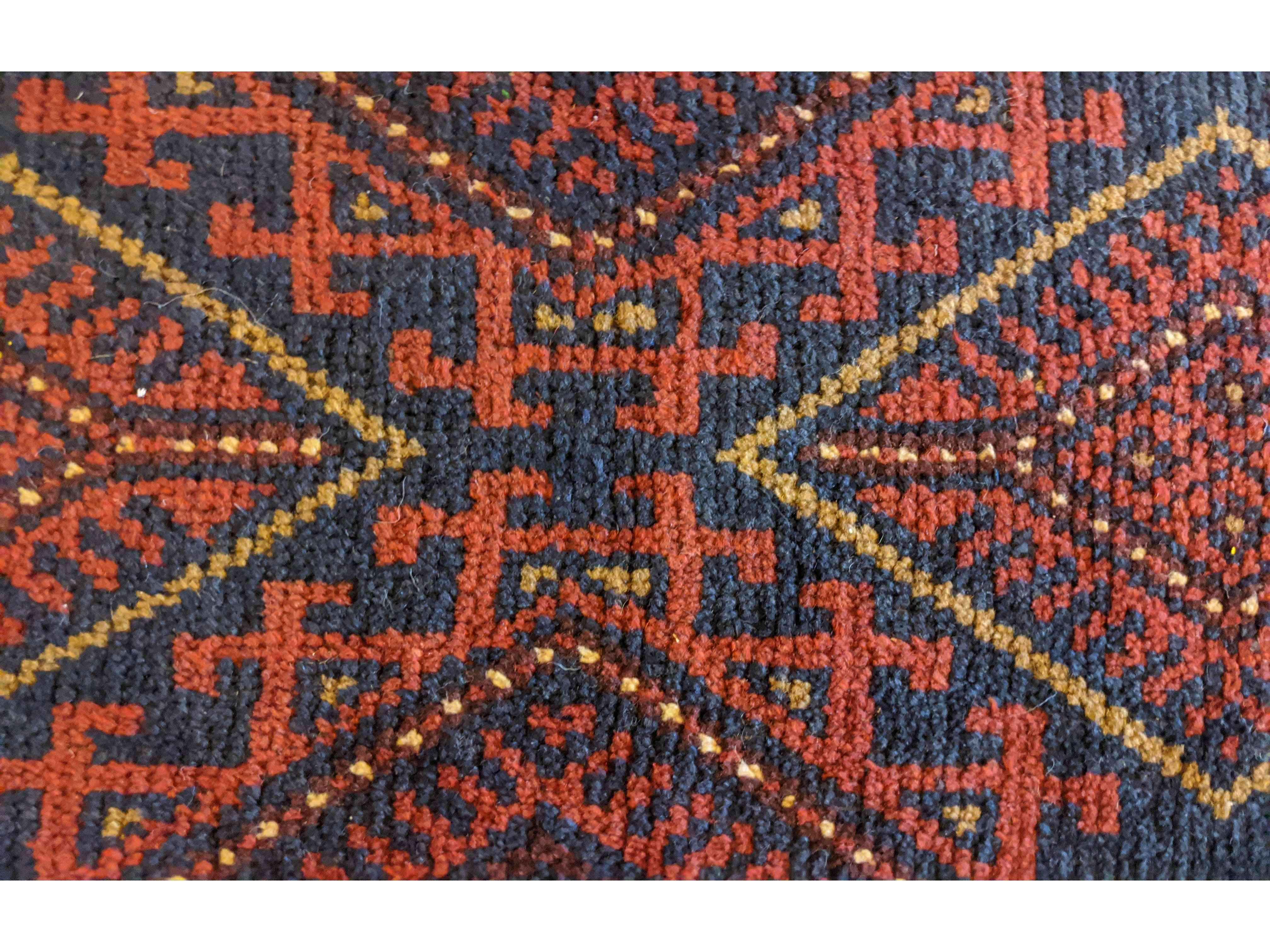 63 x 254 cm Afghan Mushwani Tribal Orange Rug - Rugoutlet