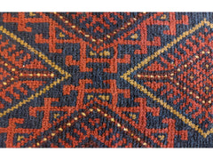 63 x 254 cm Afghan Mushwani Tribal Orange Rug - Rugoutlet