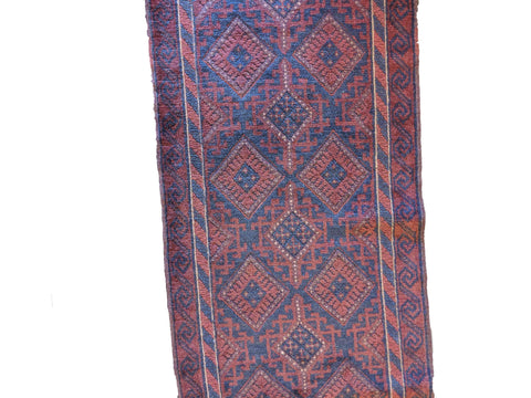 66 x 245 cm Afghan Mushwani Tribal Orange Rug - Rugoutlet