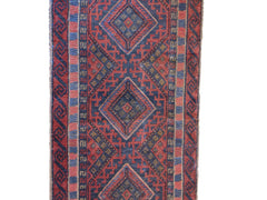 66 x 265 cm Afghan Mushwani Tribal Orange Rug - Rugmaster