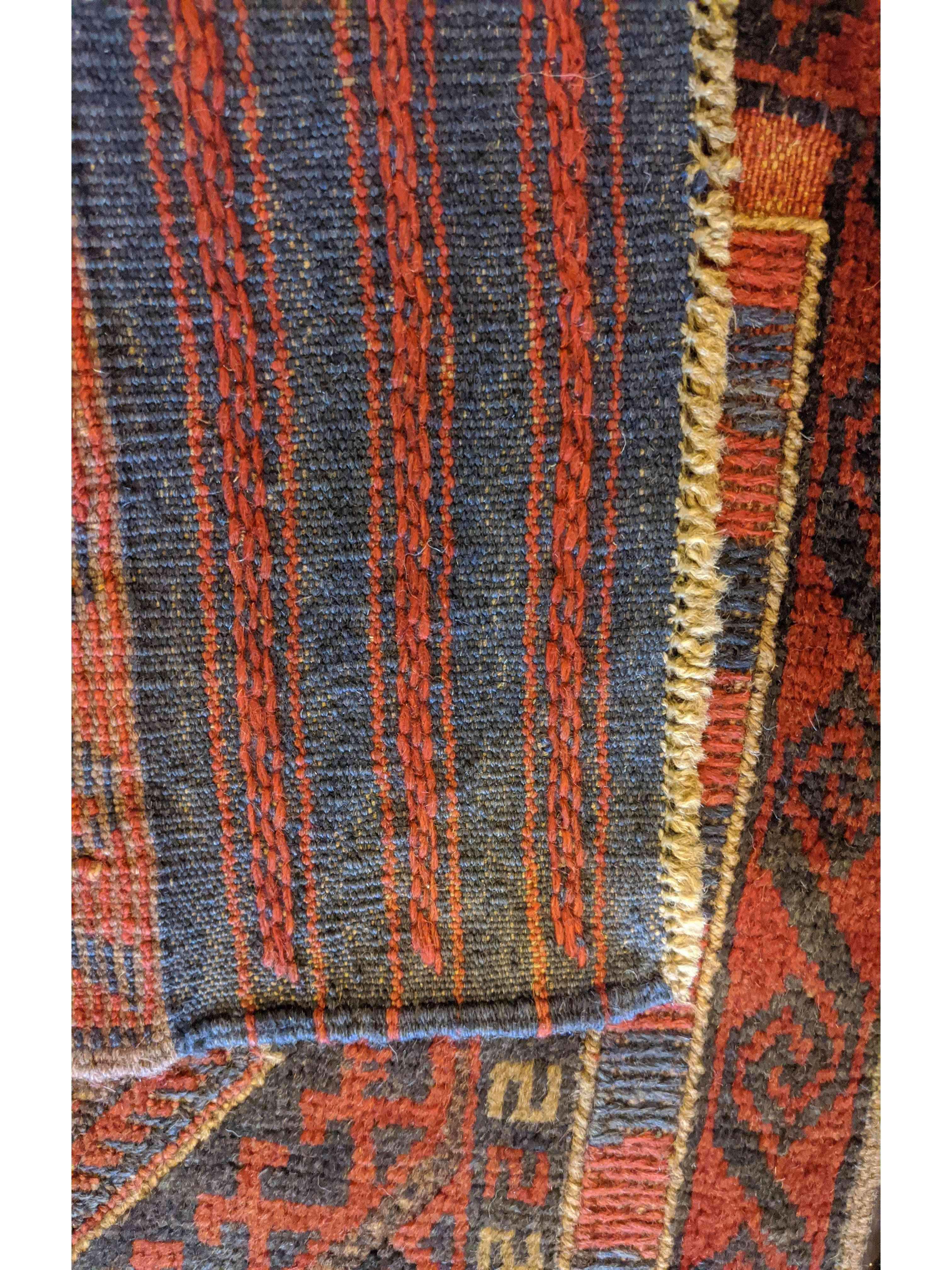 66 x 265 cm Afghan Mushwani Tribal Orange Rug - Rugmaster