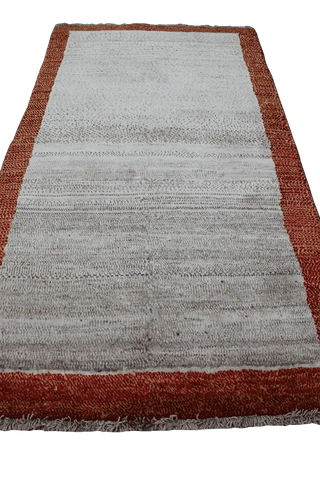 190x106 cm Persian Qashqai Wool Rug Handmade Beige - Rugoutlet