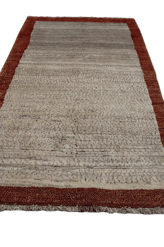 190x106 cm Persian Qashqai Wool Rug Handmade Beige - Rugoutlet