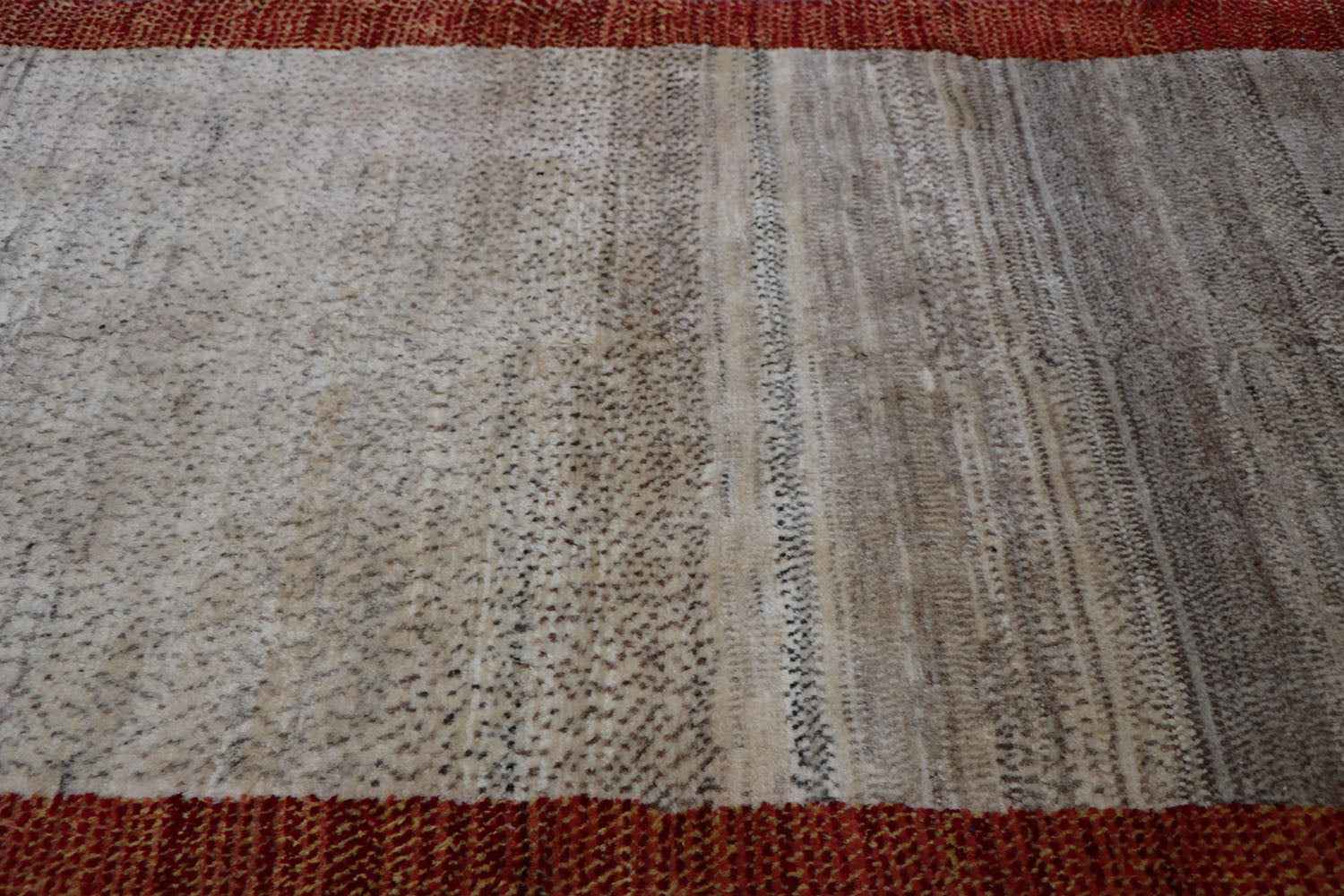 190x106 cm Persian Qashqai Wool Rug Handmade Beige - Rugoutlet