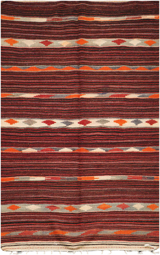 290x144 cm Lori Kilim Wool Rugs Handmade Maroon