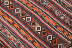 289X136 cm Antique Qashqai Kilim Sumak Tribal Wool Rugs Handmade Maroon - Rugoutlet