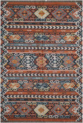 245x172 cm Shiraz Kilim Tribal Wool Rugs Hand Knotted Multi-Coloured - Rugoutlet