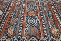 245x172 cm Shiraz Kilim Tribal Wool Rugs Hand Knotted Multi-Coloured - Rugoutlet