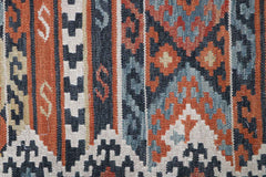 245x172 cm Shiraz Kilim Tribal Wool Rugs Hand Knotted Multi-Coloured - Rugoutlet