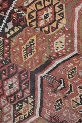 360x144cm Antique Turkish wool handmade Kilim Brown