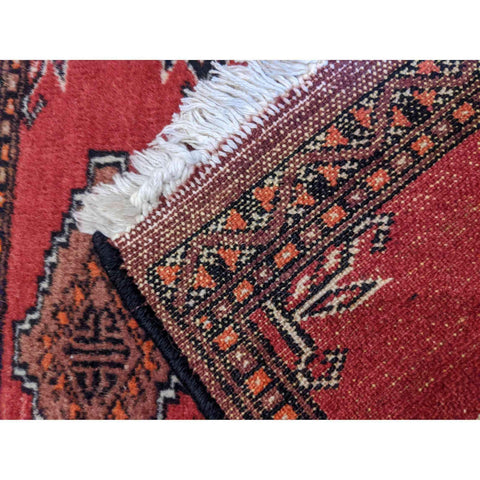 68 x 45 cm Pakistan Bukhara Modern Red Small Rug - Rugmaster