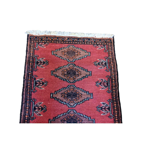 68 x 45 cm Pakistan Bukhara Modern Red Small Rug - Rugmaster