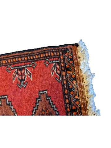 68 x 45 cm Pakistan Bukhara Red Small Rug - Rugoutlet