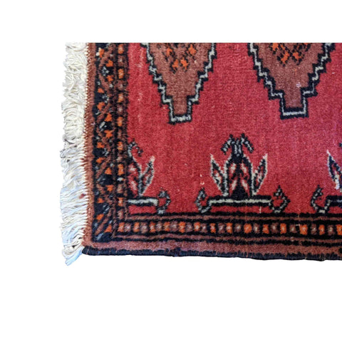 68 x 45 cm Pakistan Bukhara Modern Red Small Rug - Rugmaster
