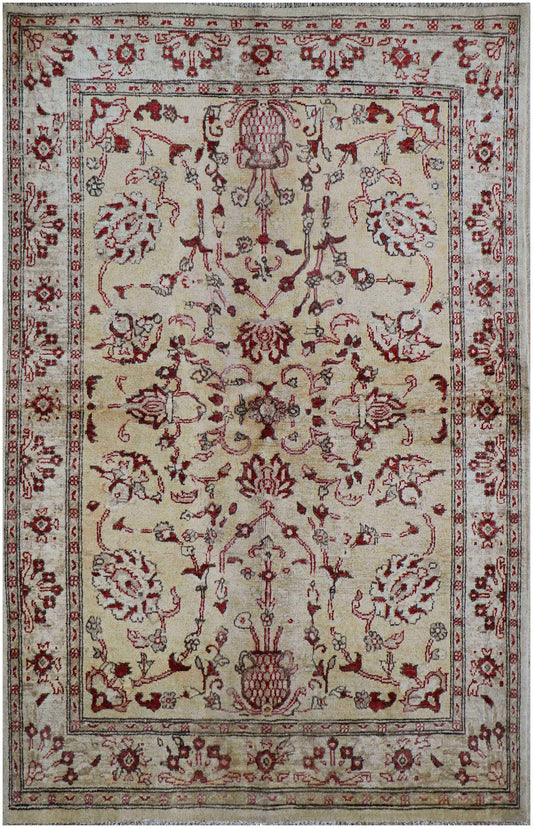 177x122 cm Ziegler Tribal Wool Rugs Hand Knotted Brown