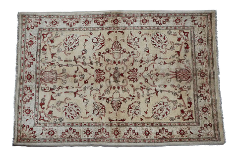 177x122 cm Ziegler Tribal Wool Rugs Hand Knotted Brown - Rugoutlet