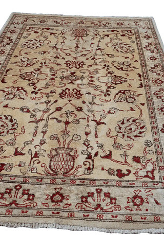 177x122 cm Ziegler Tribal Wool Rugs Hand Knotted Brown - Rugoutlet