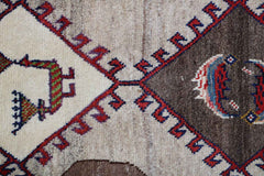 190x123 cm Qashqai Tribal Wool Rugs Hand Knotted Beige - Rugoutlet