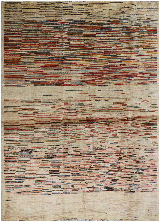 150x150 cm Contemporary Modern Tribal Wool Rugs Hand Knotted Brown