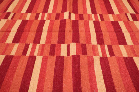 140x200 cm Tuscana Kilim Tribal Wool Rugs Hand Knotted Red - Rugoutlet