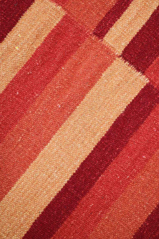 140x200 cm Tuscana Kilim Tribal Wool Rugs Hand Knotted Red - Rugoutlet