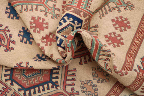 311x209cm Kazak Kilim Sumak Tribal Wool handmade rug - Rugoutlet