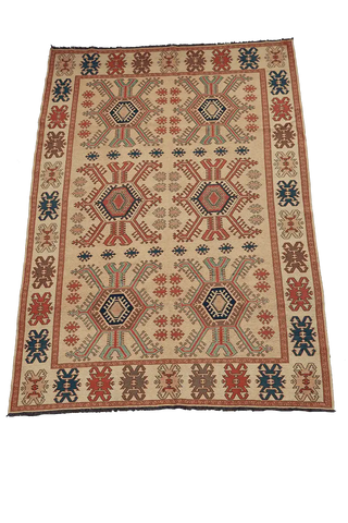 311x209cm Kazak Kilim Sumak Tribal Wool handmade rug - Rugoutlet