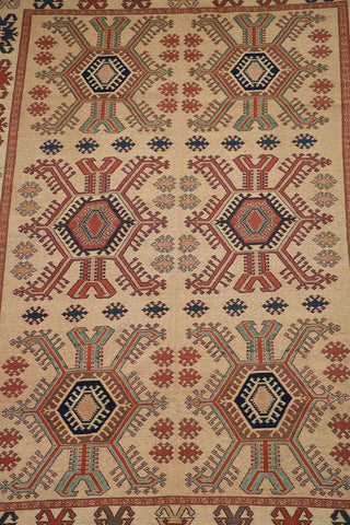 311x209cm Kazak Kilim Sumak Tribal Wool handmade rug - Rugoutlet