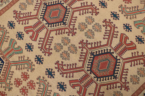 311x209cm Kazak Kilim Sumak Tribal Wool handmade rug - Rugoutlet
