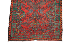 327x158 cm Turkish Kilim Sumak Tribal Wool Rugs Hand Knotted Peach - Rugoutlet