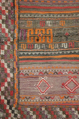 297x159 cm Antique Shahsavand Sumak Kilim Tribal Wool Rugs Hand Knotted Brown - Rugoutlet