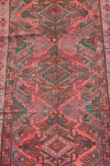 330x158cm Anatolian wool Kilim Sumak (Soumak) Handmade red and green