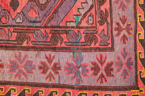 330x158cm Anatolian wool Kilim Sumak (Soumak) Handmade red and green - Rugoutlet