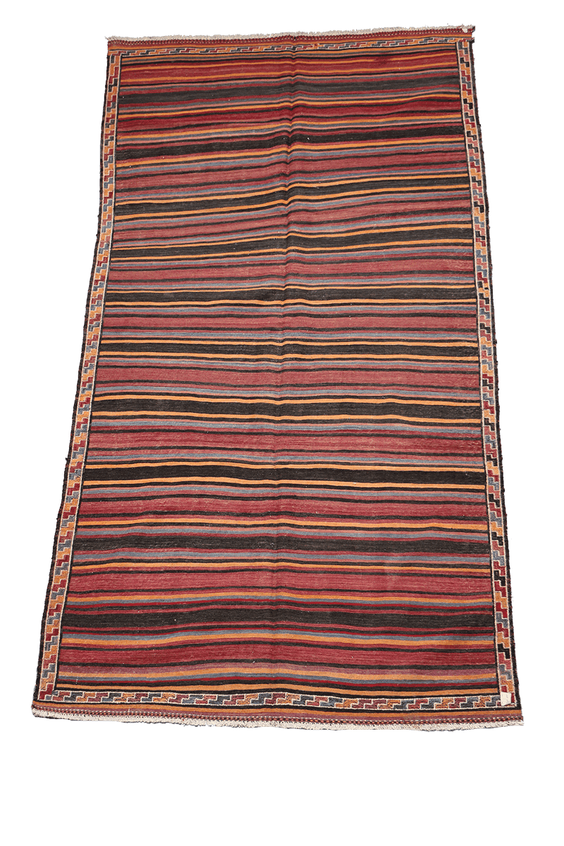 330x170 cm Qashqai Kilim Tribal Wool Rugs Hand Knotted Multi-Coloured - Rugoutlet