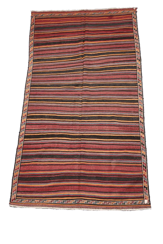 330x170 cm Qashqai Kilim Tribal Wool Rugs Hand Knotted Multi-Coloured - Rugoutlet