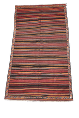 330x170 cm Qashqai Kilim Tribal Wool Rugs Hand Knotted Multi-Coloured - Rugoutlet