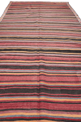 330x170 cm Qashqai Kilim Tribal Wool Rugs Hand Knotted Multi-Coloured - Rugoutlet